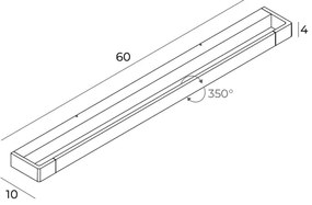 Aplică LED pentru baie MAXLIGHT W0319 FLINK LED/18W/230V IP44 auriu