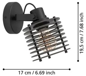 Spot de perete Eglo 900739 SEGOVIA 1xE27/40W/230V