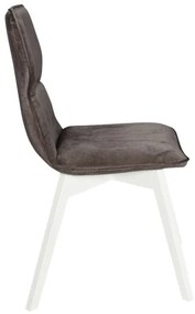 Set Masa Rotunda Cu 6 Scaune Demi New, Alb Si Natur
