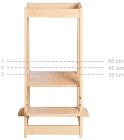 Turn de învățare în culoare naturală din bambus – Roba