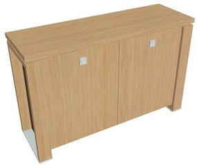 Dulap mic Verno+ S 140 x 46 x 90 cm, stejar deschis / maro