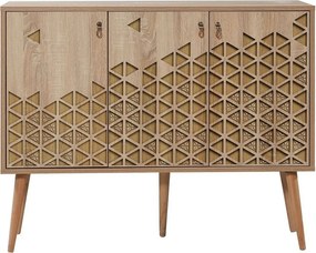 Comoda Mega-120, stejar sonoma, PAL melaminat, 120x36x90 cm