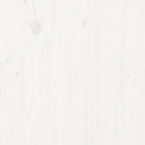 Cadru de pat mic Single 2FT6, alb, 75x190 cm, lemn masiv Alb, 75 x 190 cm