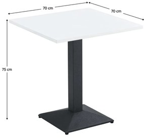 Masă de sufragerie Rahola 1 (alb + negru) (pentru 2 persoane). 1116486