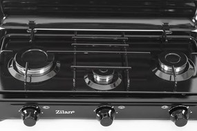 Aragaz cu 3 ochiuri ZILAN ZLN0032N,culoare negru utilizare numai GPL butelie,