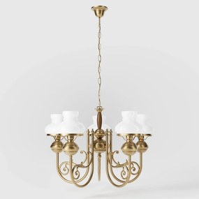 Candelabru din alama stil nautic clasic Mississippi