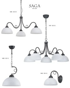 Jupiter 1492 - Corp de iluminat perete SAGA 1xE27/60W/230V