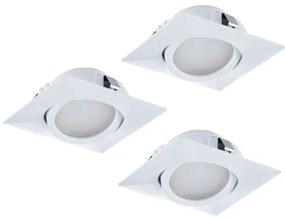 Eglo 95844 - SET 3x Corp de iluminat LED tavan fals PINEDA 1xLED/4,9W/230V