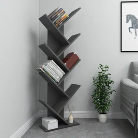 Raft de bibliotecă Hitit Anthracite