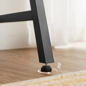 Set pentru birou masa de birou TAYLOR SONOMA 100x50 cm + scaun de birou AVOLA din piele ecologica gri-alb