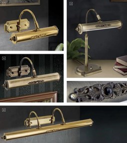 Aplica pentru oglinda / tablou design clasic de lux Picture Lamp 24K gold plated, medium