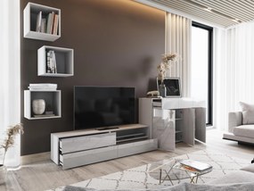 Mobilier living Berny 55 (alb + Alb lucios). 1087172
