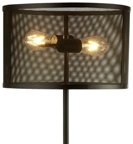 Searchlight EU2832-2BK - Lampadar FISHNET 2xE27/60W/230V negru