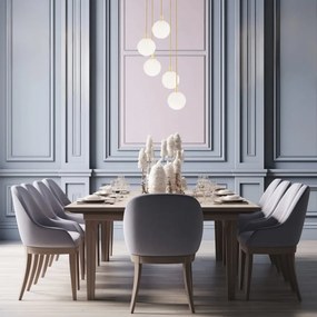 Lustra design modern cu 5 pendule Paloma
