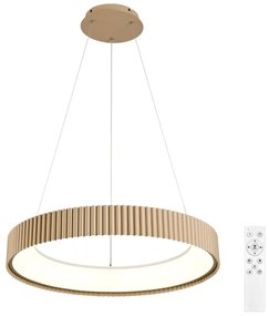 Brilagi - Lustru suspendat pe cablu FALCON MODERN, LED dimabil, 54W/230V, 60 cm, bej + telecomandă
