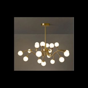 Lustra LED cu 18 Globuri Elit'S Mat, Lumina NEUTRA, 90W