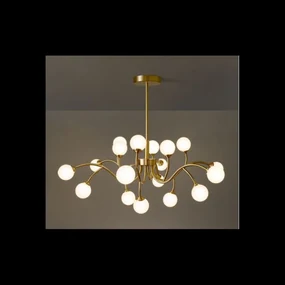 Lustra LED cu 18 Globuri Elit'S Mat, Lumina NEUTRA, 90W