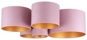 Duolla - Plafonieră ROLLER PENTO 5xE27/60W/230V roz