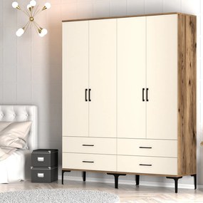 Dulap de haine Kiara TT (Nuc + Crem). 1088313