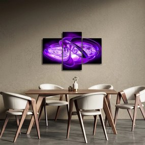 Tabloul fractalilor în violet (90x60 cm)