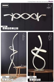 Lustra suspendata LED design modern minimalist Music