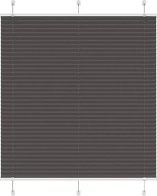 vidaXL Jaluzea plisată negru 115x150 cm Lățime țesătură 114,4 cm