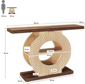 MAM23 - Masa Consola, 100 cm, masuta hol, living, dining, dormitor - Maro
