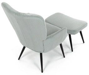 Fotoliu pentru relaxare cu suport pentru picioare L7285 BLUE6, albastru