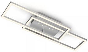 Brilo - Plafonieră LED dimabilă, 30W, 230V, 3000K, crom mat