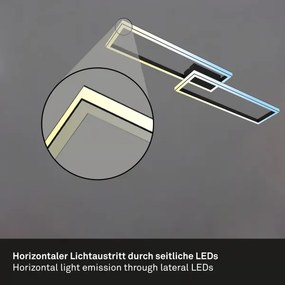 Briloner 3761015 - Lampă LED de tavan cu dimmer LED/45W/230V 2700-6500K+telecomandă neagră