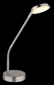 Globo 58504TN - Lampă de masă LED SILVIO, dimabilă prin atingere, 6,5W/230V, crom mat