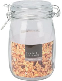 Borcan EH cu capac din sticlă, 1 l, 1 l