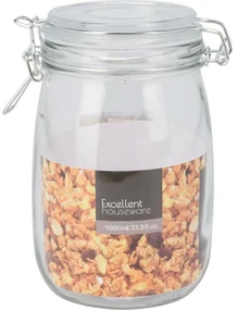 Borcan EH cu capac din sticlă, 1 l, 1 l