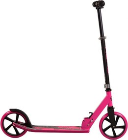 Trotineta din aluminiu NOVOKIDS™ Storm Scooter, maxim 100 kg, Functie Super Brake, Maner reglabil pe inaltime, Diametru roata 200 mm, Roz
