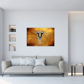 Tablou perechii dansând pictate (90x60 cm)