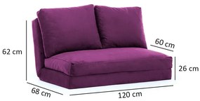 Canapea pat Taida Purple