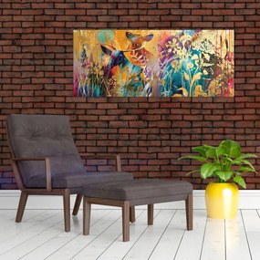 Tablou - Pictura abstractă a naturii (120x50 cm)