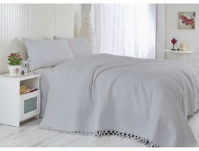 Cuvertură bej din bumbac 220x240 cm Pique – Mijolnir