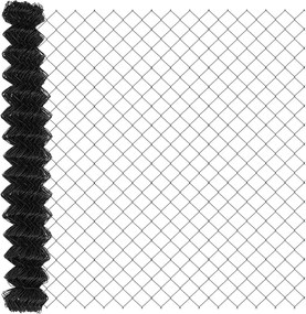 vidaXL Gard cu plasă de sârmă Gri 10 x 1,5 m Oțel