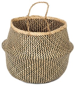 Coș depozitare din iarbă de mare Compactor Zic Zac, ⌀ 45 cm