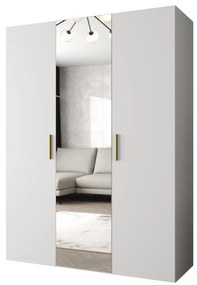 Dulap de haine 150 cm Borry 2 (alb + Auriu). 1125815