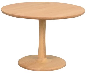 Măsuță de cafea natural rotundă cu aspect de lemn de stejar 60x60 cm Hobart – Rowico
