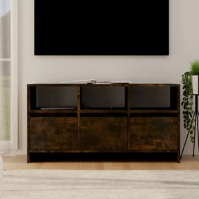 Comoda TV, stejar fumuriu, 102x37,5x52,5 cm, lemn prelucrat