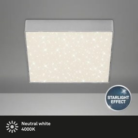 Plafonieră LED Briloner 7077-414 STAR SKY LED/21W/230V 21x21 cm argintiu