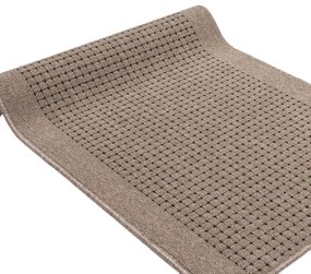 Traversa Antiderapanta Hol Bucatarie, Model Lester Mocha, Latime 80 cm, Maro