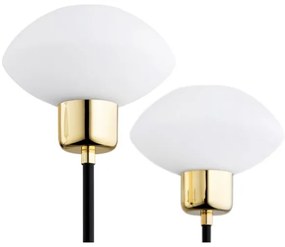 Argon 2128 - Lustr RAVELLO 5xE14/15W/230V negru/auriu pe tijă