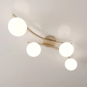Plafonieră OPUS 4xE14/10W/230V bej/alb