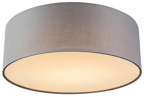 Plafoniera gri 30 cm cu LED inclus - Drum LED