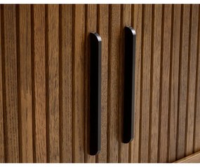 Comodă TV maro cu aspect de lemn de stejar 180x56x45 cm Nola – Unique Furniture