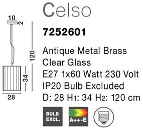 Pendul design modern decorativ Celso NVL-7252601